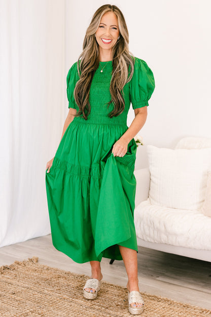 Vestido Midi Daily Happening, Verde
