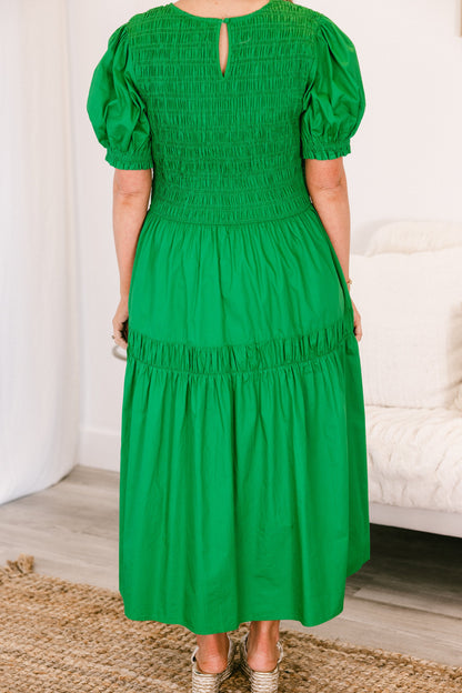 Vestido Midi Daily Happening, Verde