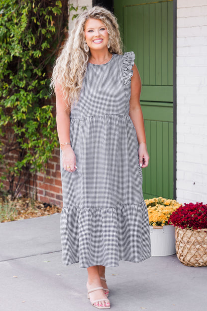Atrévete a Ser Soñadora Vestido Midi, Negro