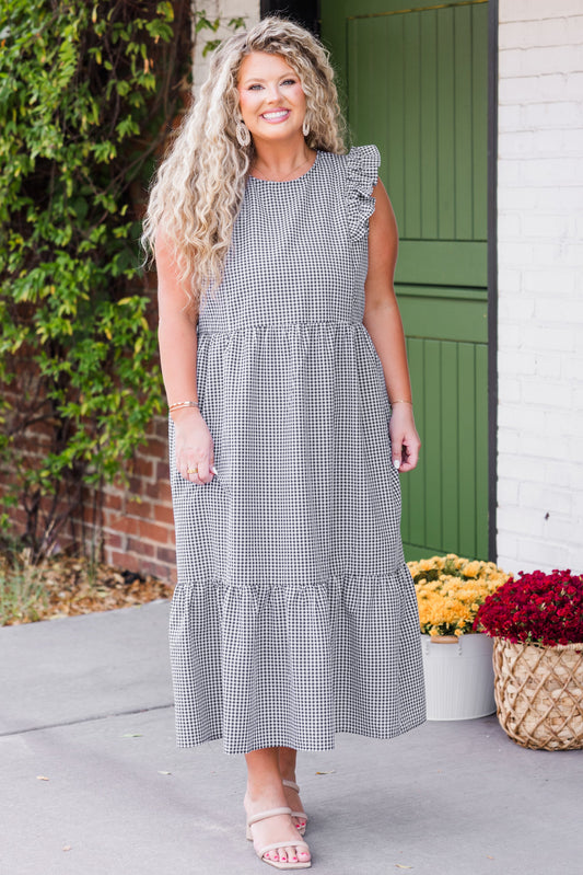 Atrévete a Ser Soñadora Vestido Midi, Negro