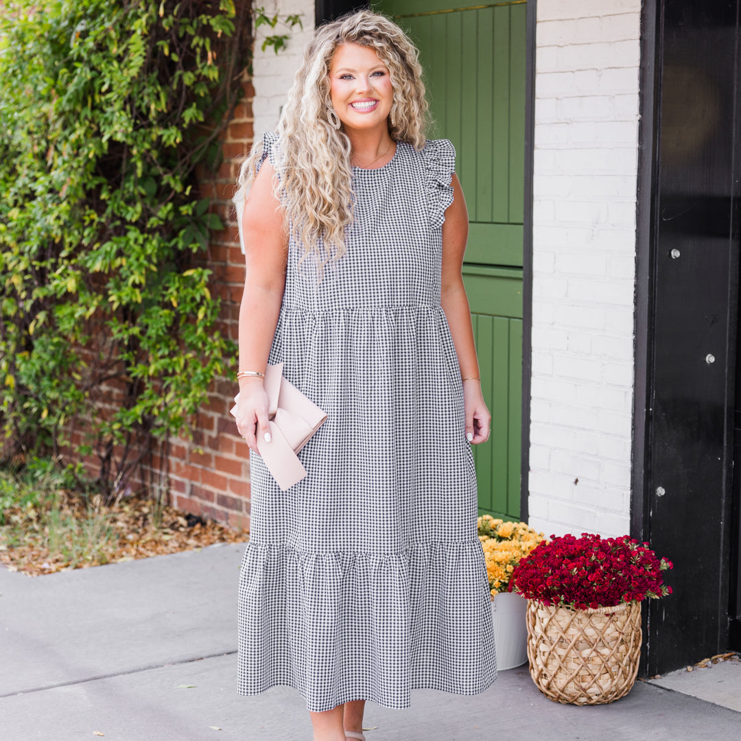 Atrévete a Ser Soñadora Vestido Midi, Negro