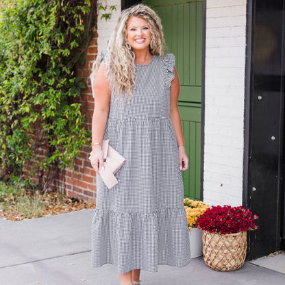 Atrévete a Ser Soñadora Vestido Midi, Negro