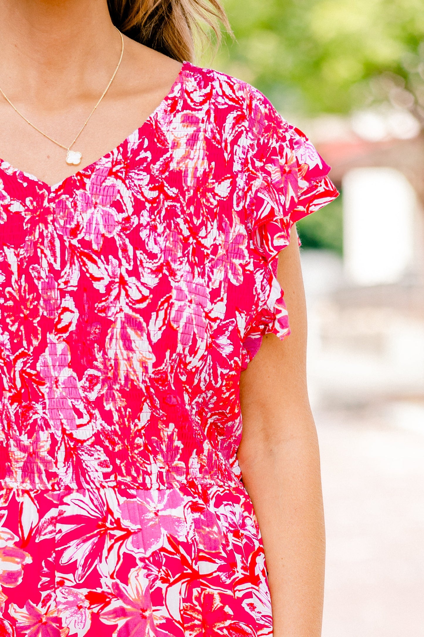 Vestido Midi Daring Hearts, Rosa