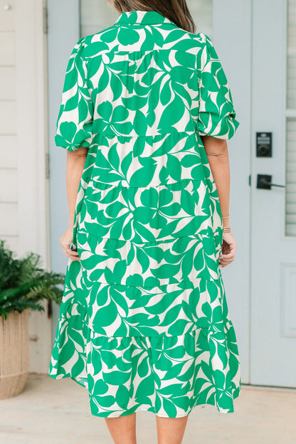 Vestido Midi Cena Con Las Chicas, Verde