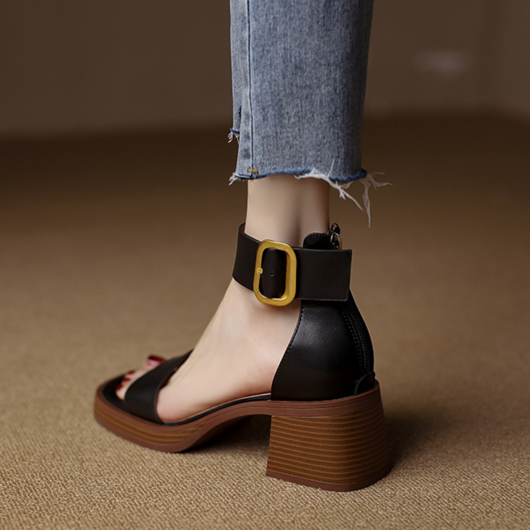 Graciela | Sandały z podwójnym paskiem