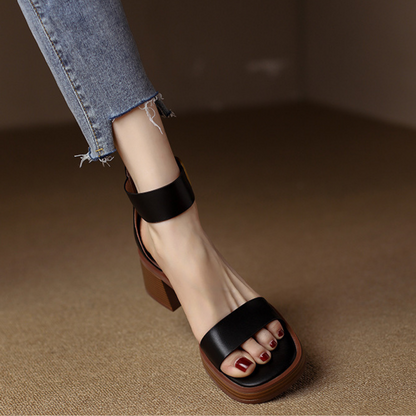 Graciela | Sandały z podwójnym paskiem