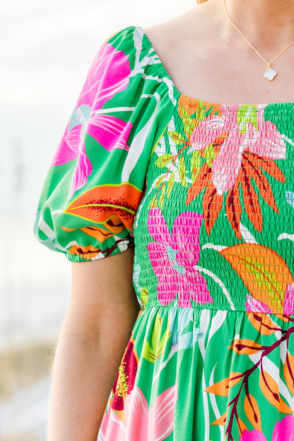 Vestido Campos de Ensueño, Verde