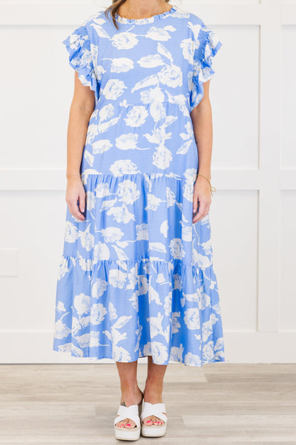 Vestido Direcciones Drifting, Azul
