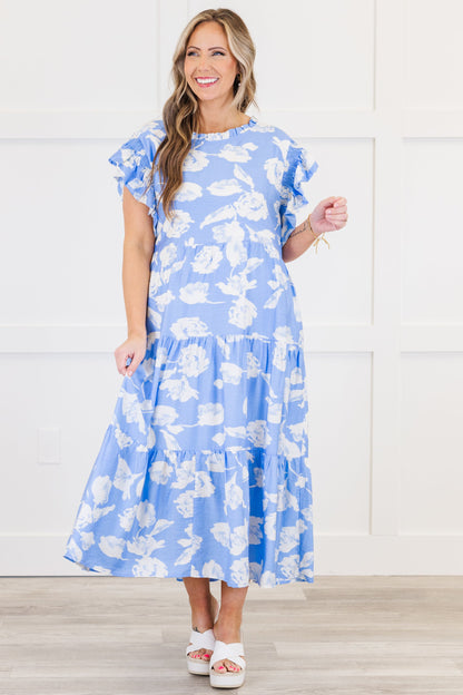 Vestido Direcciones Drifting, Azul