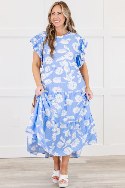 Vestido Direcciones Drifting, Azul