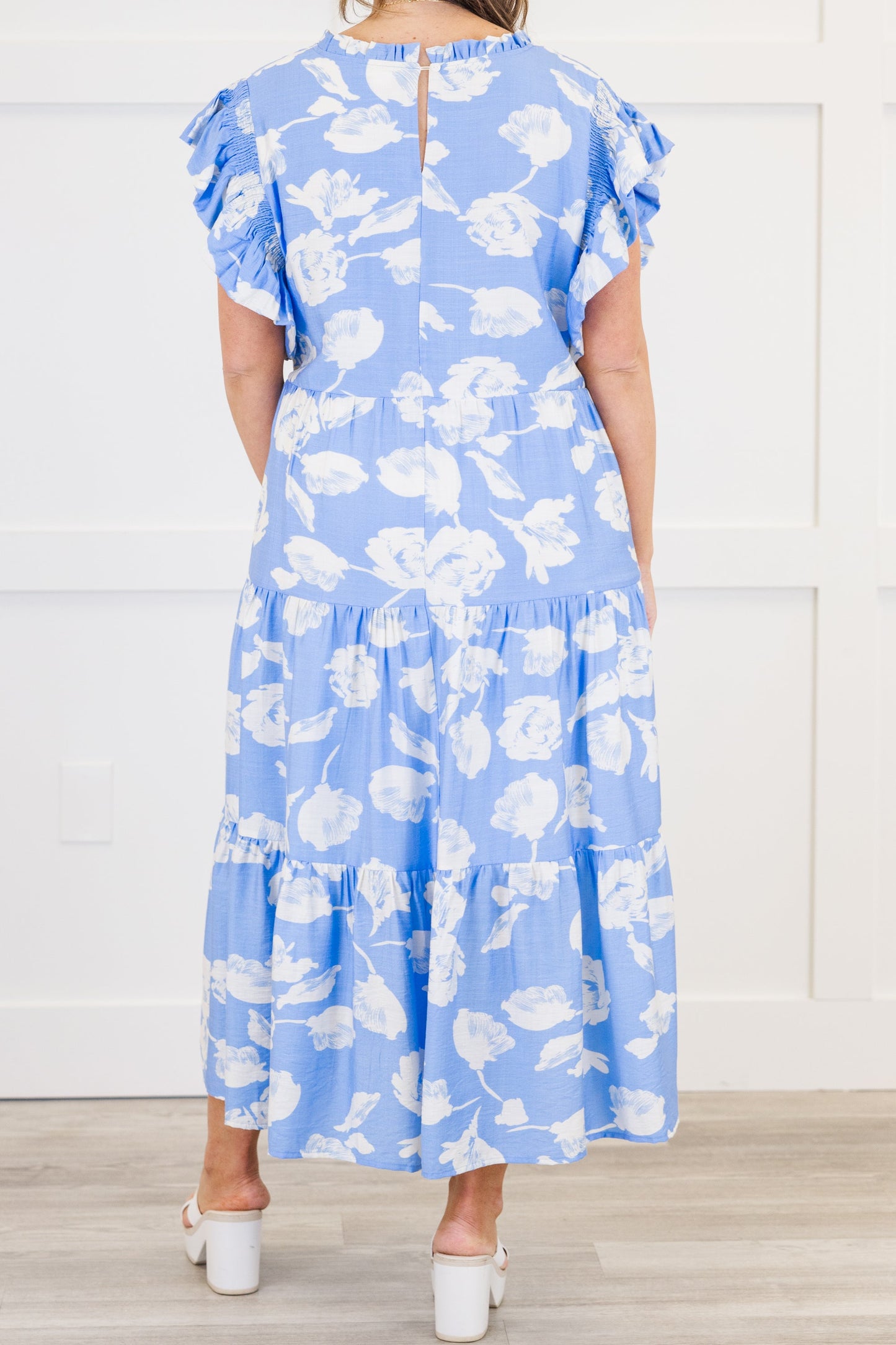 Vestido Direcciones Drifting, Azul