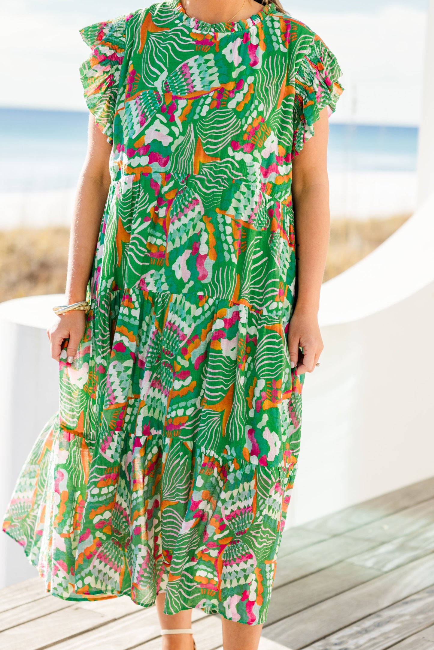 Vestido Drifting Directions, Verde