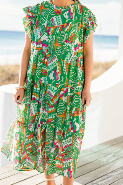 Vestido Drifting Directions, Verde