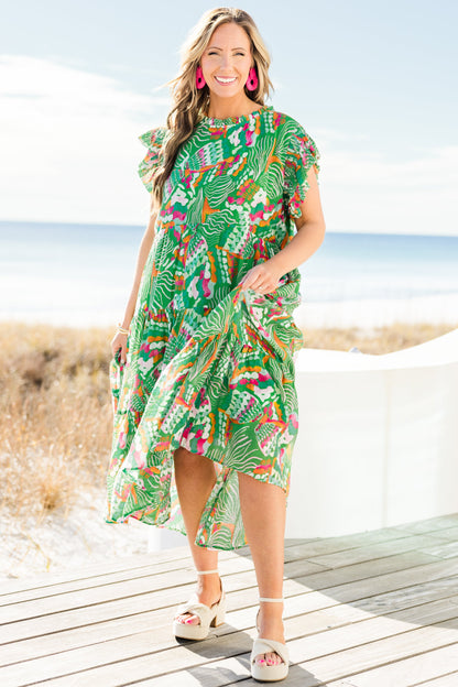 Vestido Drifting Directions, Verde