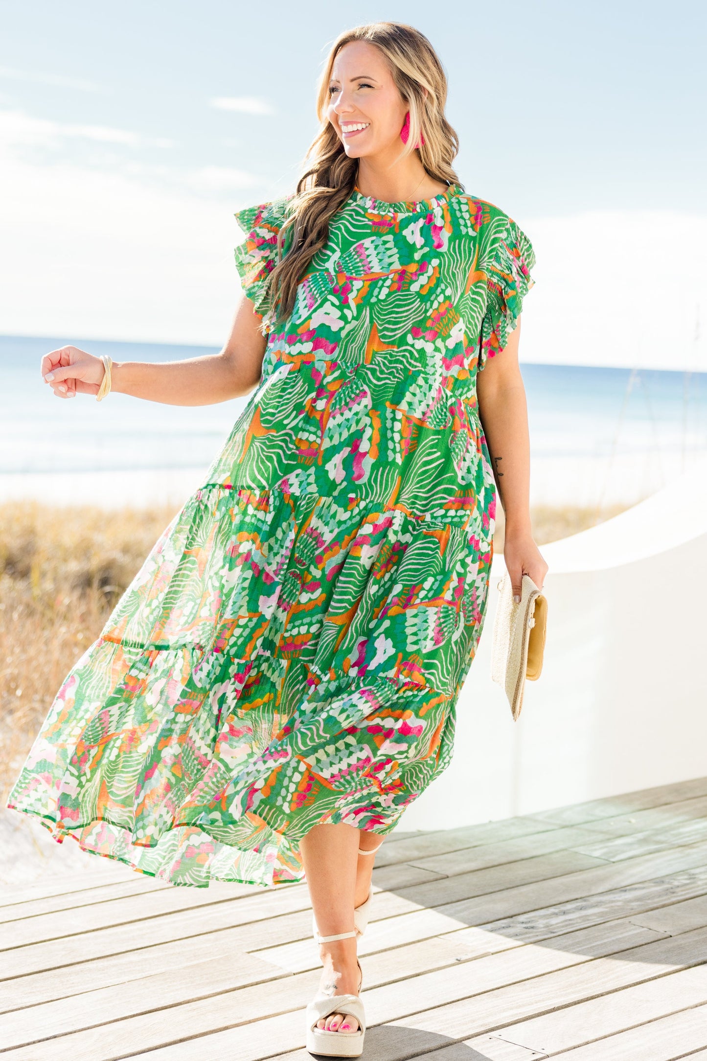 Vestido Drifting Directions, Verde
