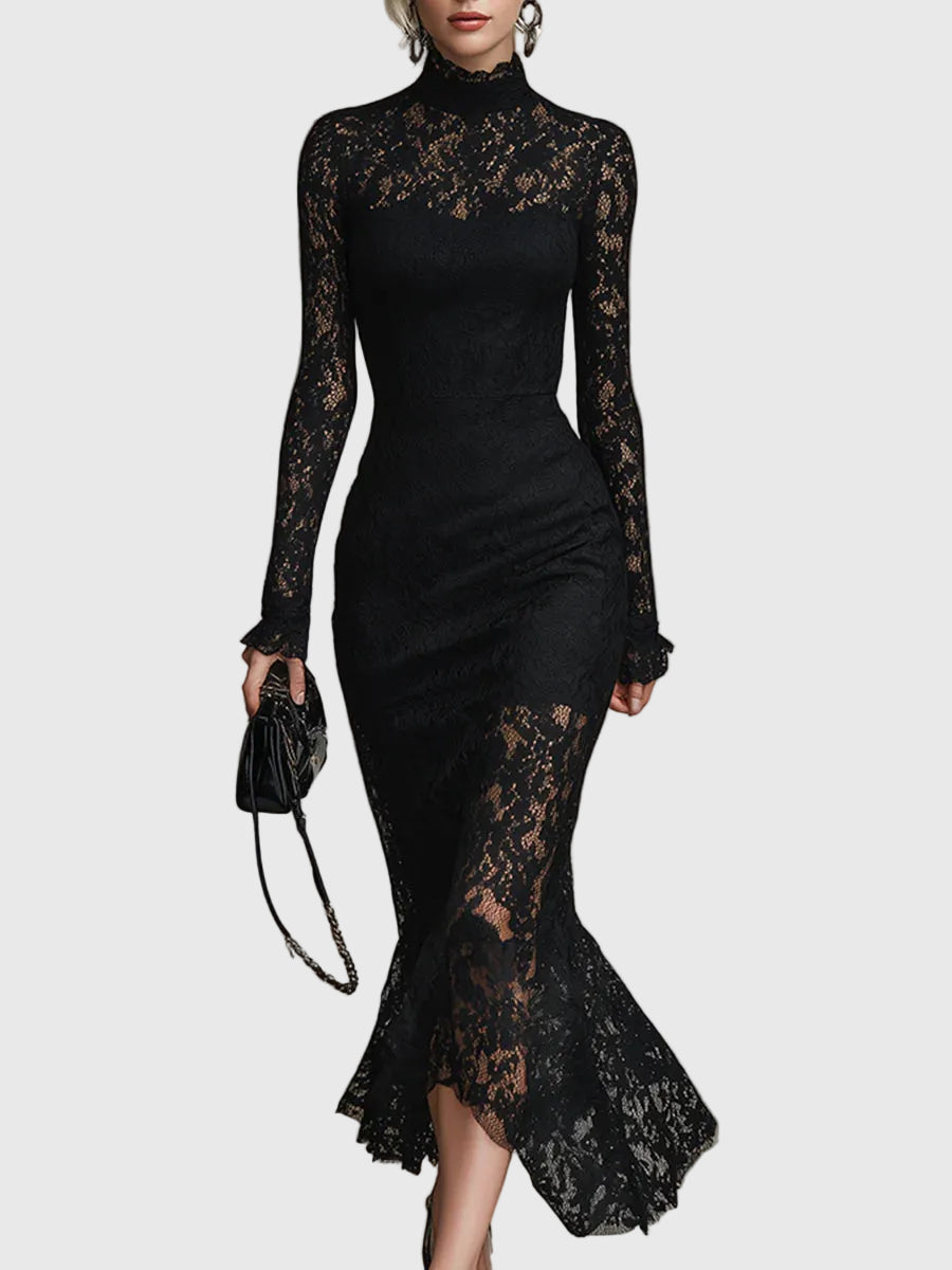 Séraphine | Vestido Maxi de Encaje Elegante