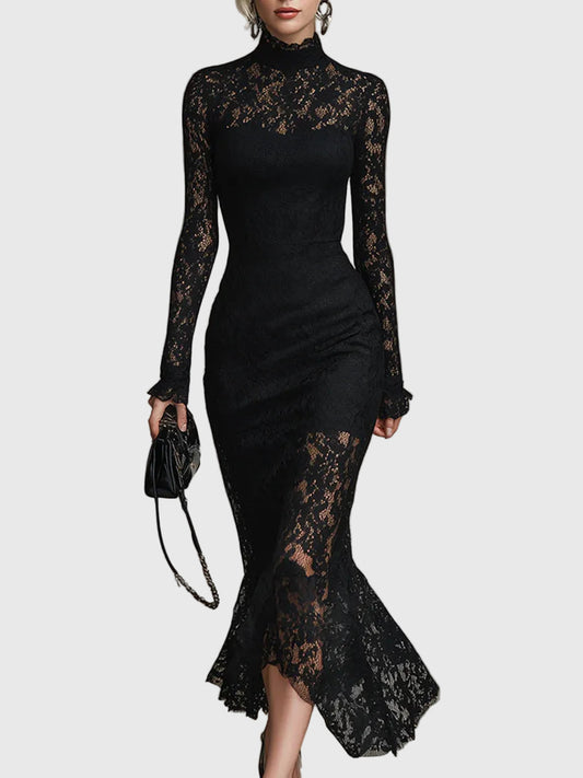 Séraphine | Vestido Maxi de Encaje Elegante