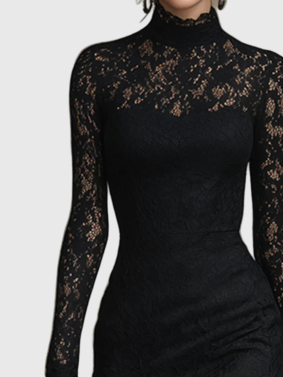 Séraphine | Vestido Maxi de Encaje Elegante