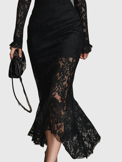 Séraphine | Vestido Maxi de Encaje Elegante