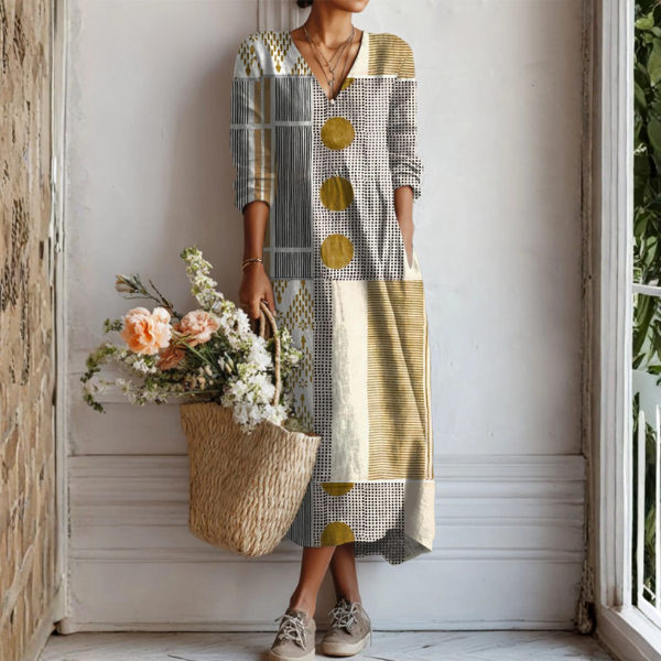 Solène | Vestido Impreso Contemporáneo