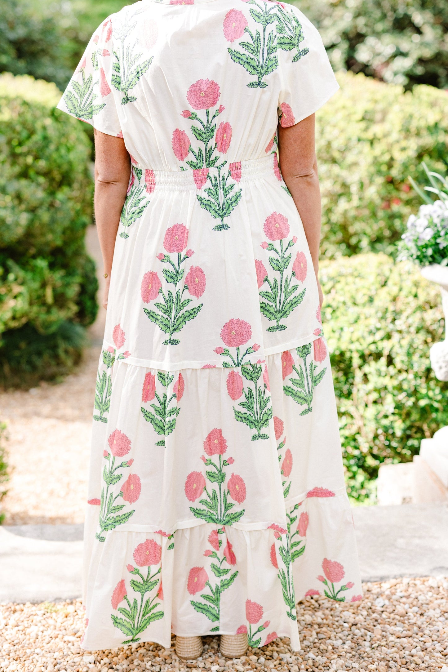 Vestido Maxi Momentos Encantadores, Crema