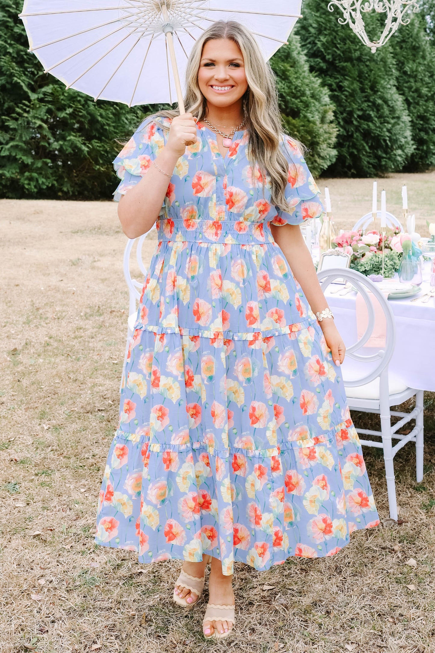 Vestido Libre para Ser, Floral Polvoriento