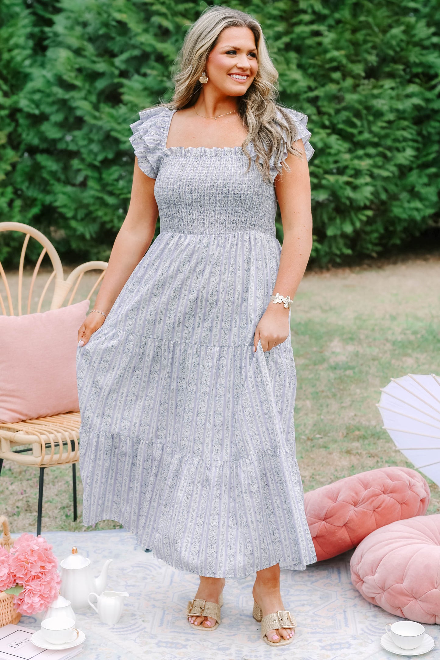 El Vestido Maxi Canción de las Flores Silvestres, Púrpura