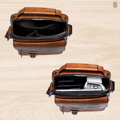 Augustine | Bolsa Bandolera Vintage Estructurada