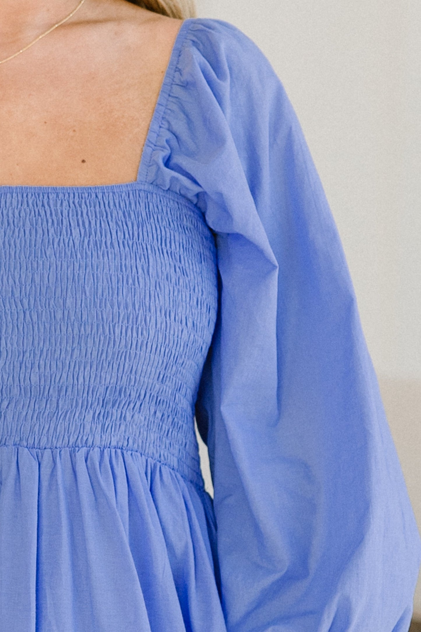 Vestido Midi Brisa Flotante, Azul