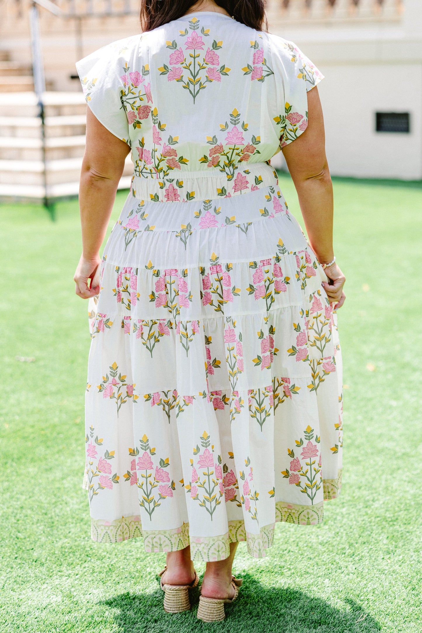 Vestido Juguetón en el Campo, Crema