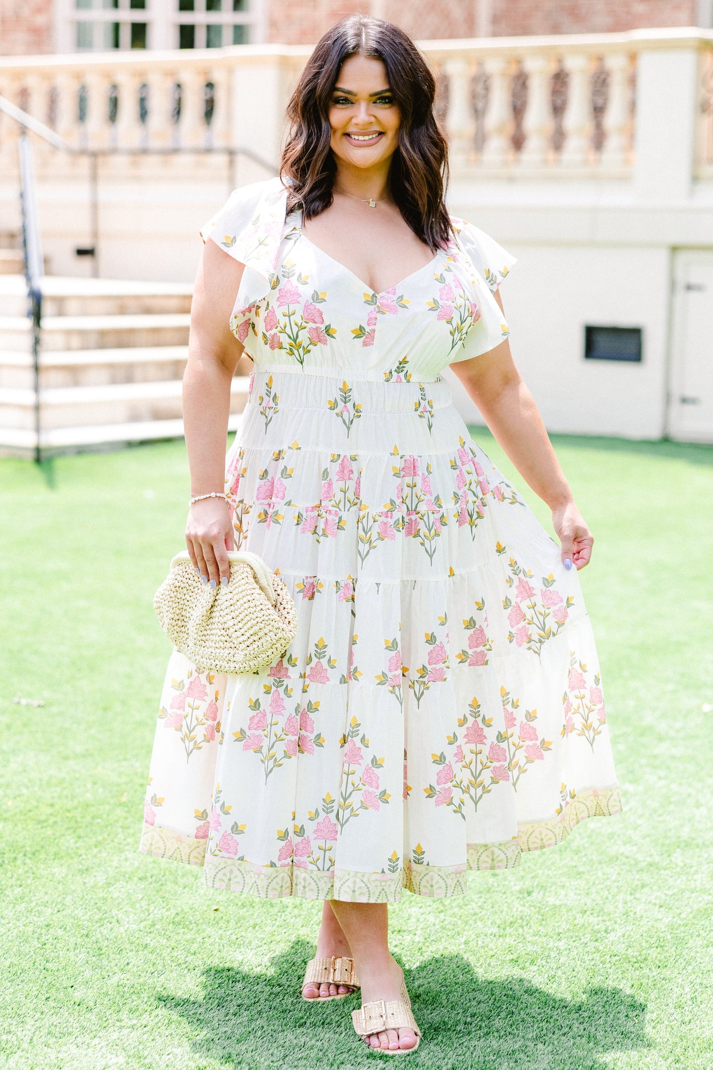 Vestido Juguetón en el Campo, Crema