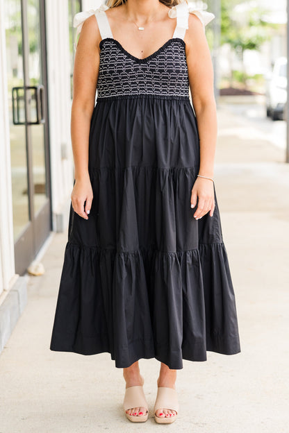 Vestido Jardín de Medianoche, Negro