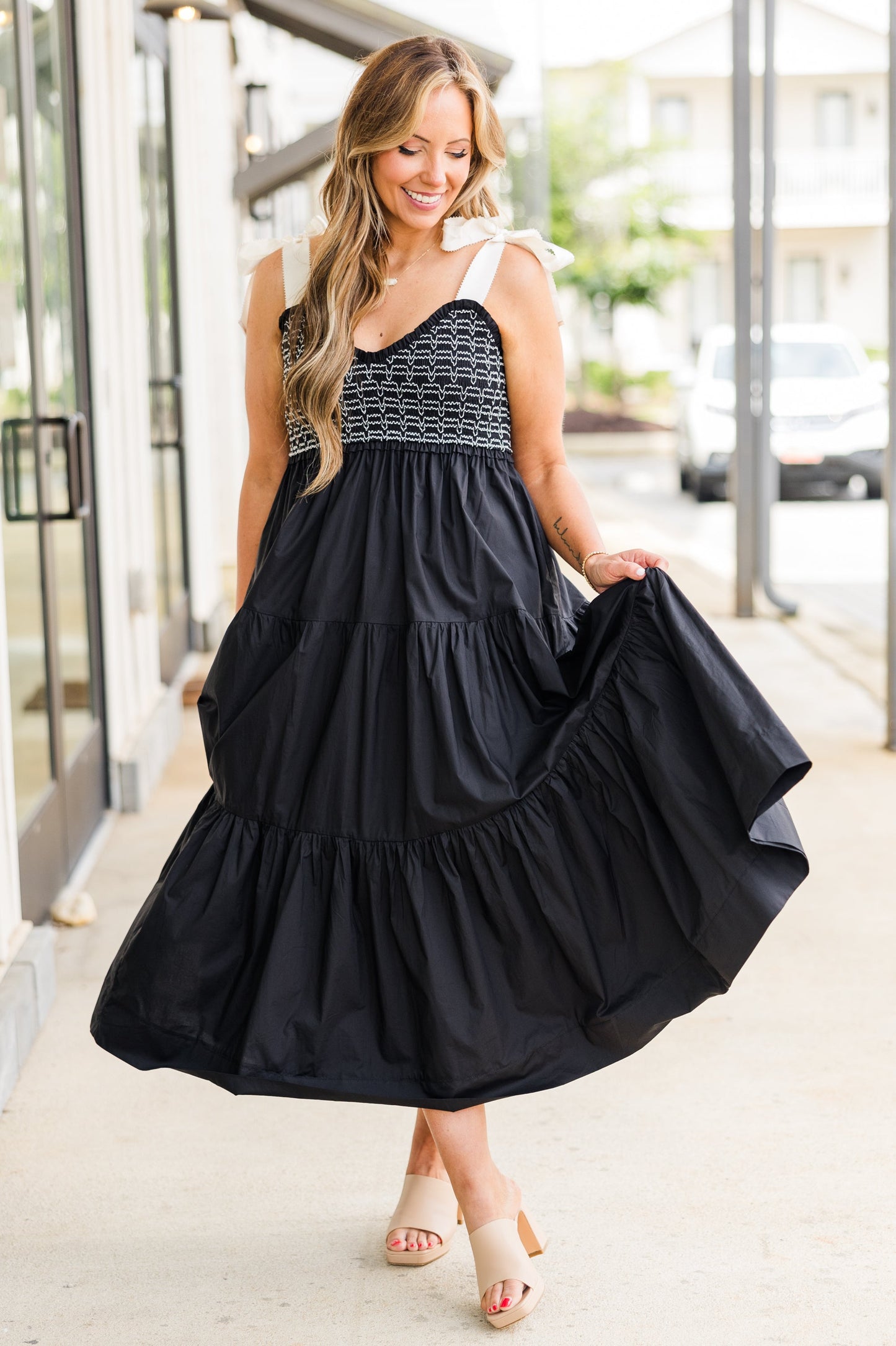 Vestido Jardín de Medianoche, Negro