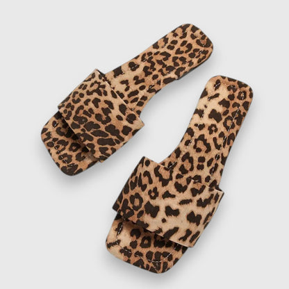 Verónica | Sandalias con estampado de leopardo