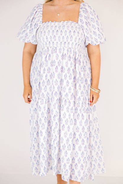 Vestido de Tarde en el Jardín, Lila Crema