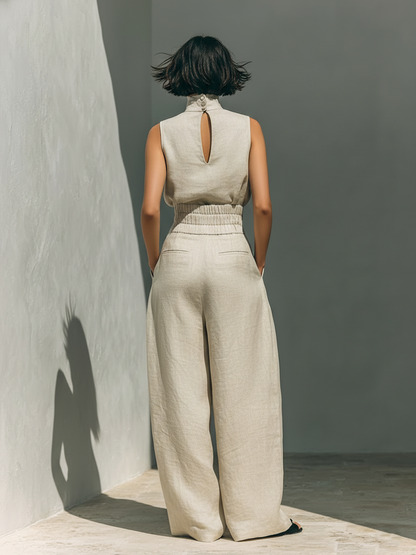 MARÍA | CONJUNTO MINIMALISTA DE LINO