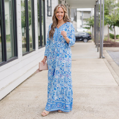 Llévame Al Resort Vestido, Azul
