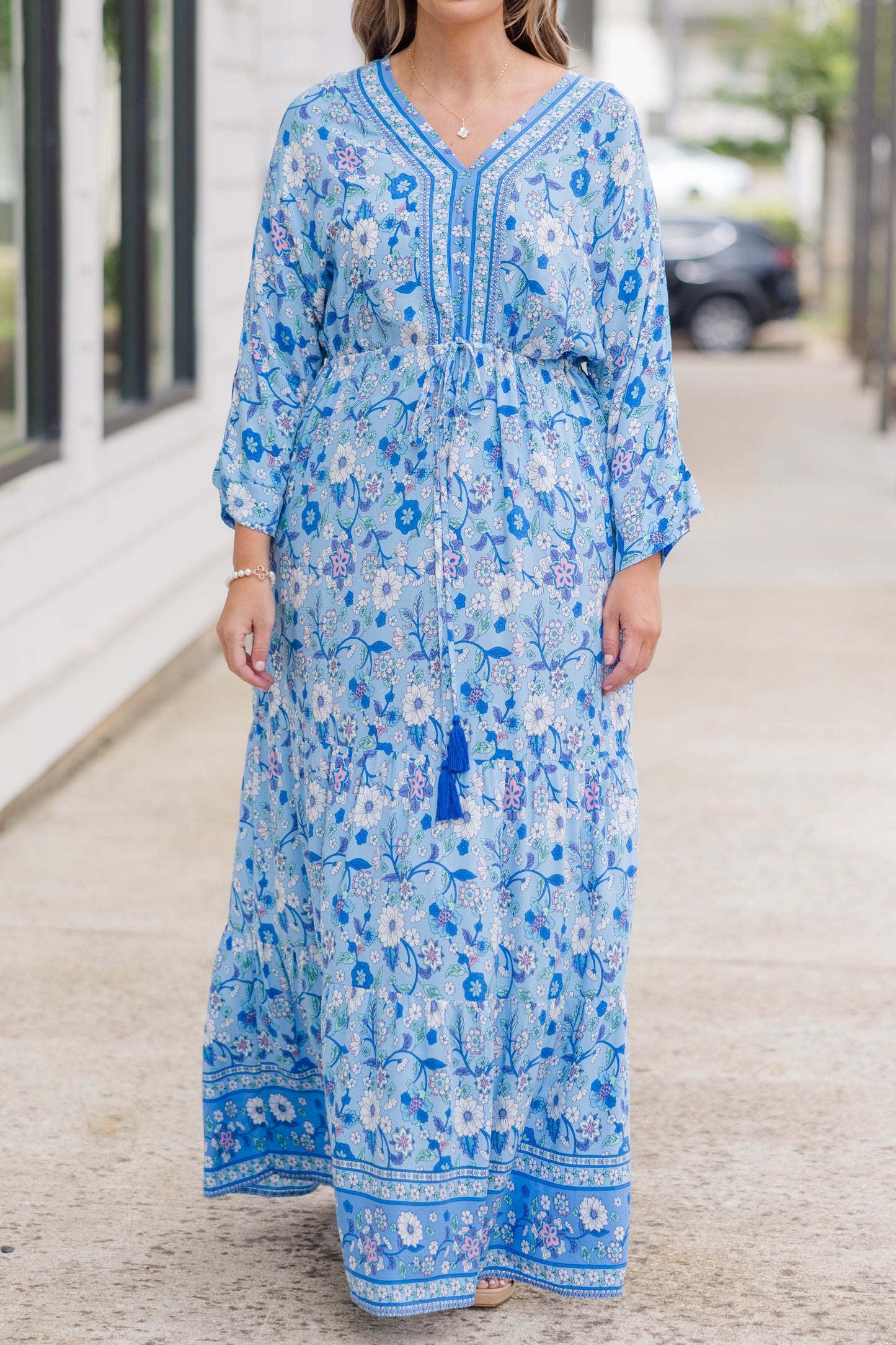 Llévame Al Resort Vestido, Azul