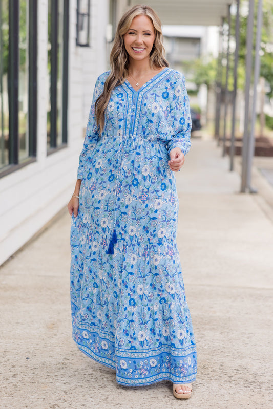 Llévame Al Resort Vestido, Azul