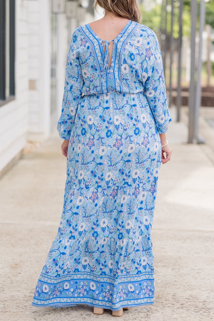 Llévame Al Resort Vestido, Azul