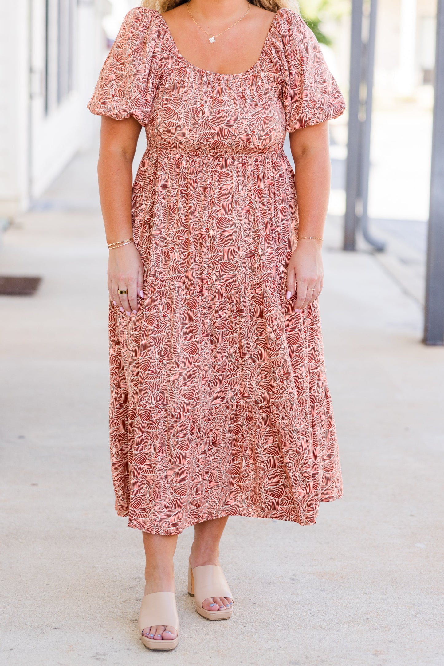 Vestido Midi Give A Little Bit, Naranja