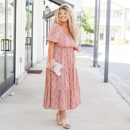 Vestido Midi Give A Little Bit, Naranja