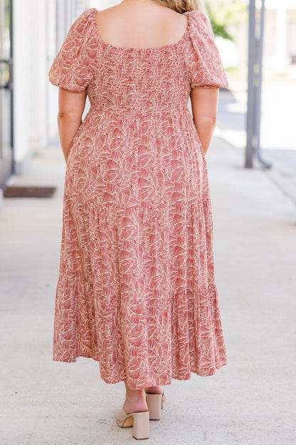 Vestido Midi Give A Little Bit, Naranja
