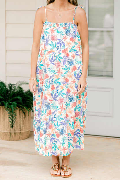 Vestido Bueno Verte Otra Vez, Azul Tropical