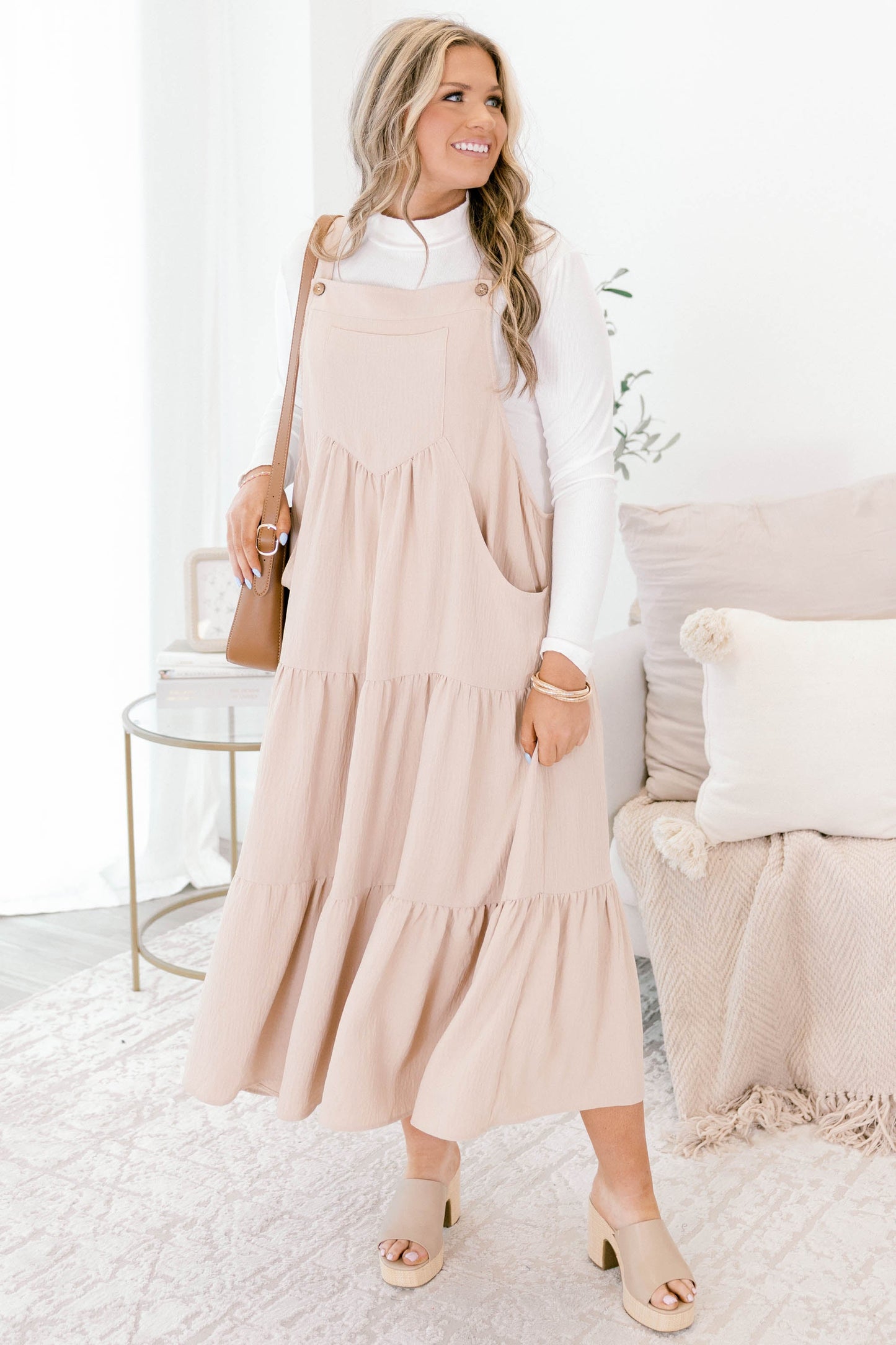 Vestido Got To Dance, Taupe
