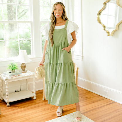 Vestido Got To Dance, Verde Salvia