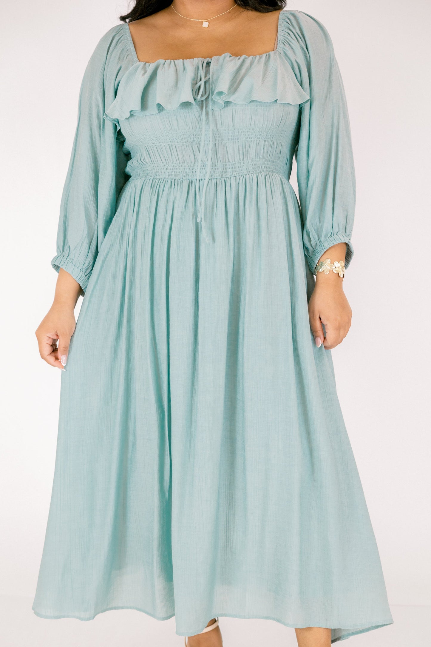 Vestido Lleno de Gracia, Verde Agua