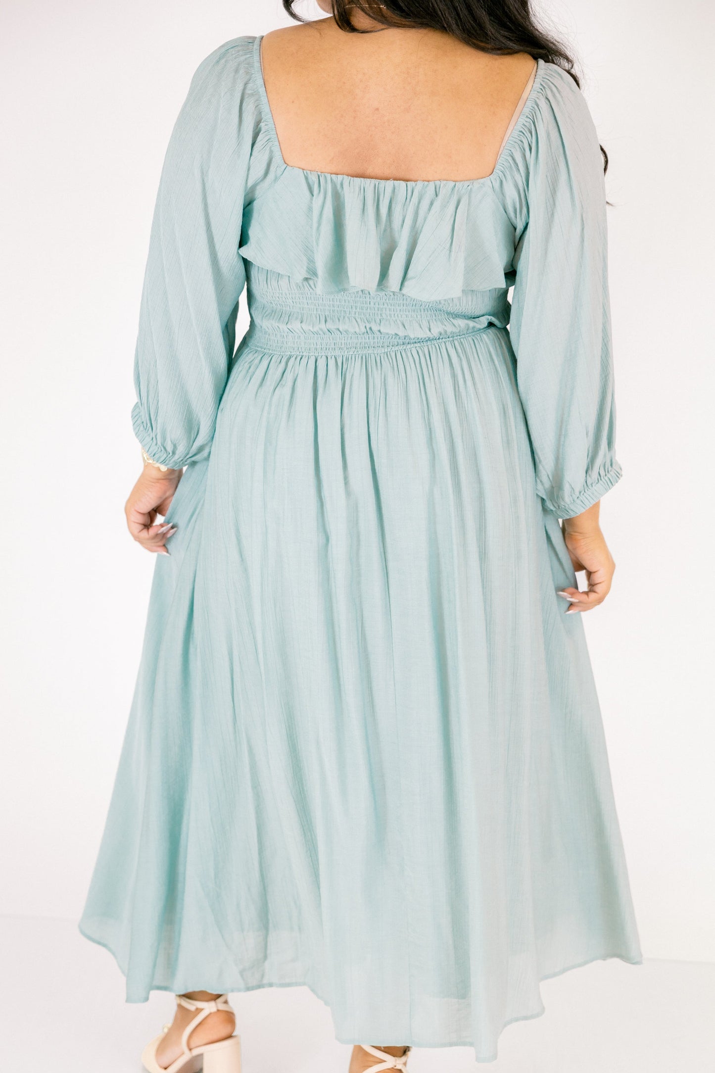 Vestido Lleno de Gracia, Verde Agua