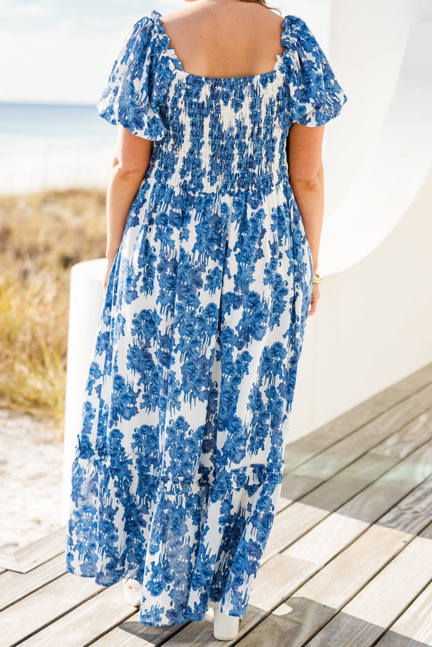 Vestido Maxi Heavy On My Heart, Azul