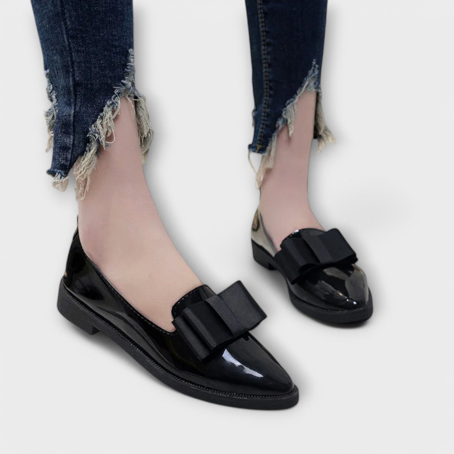 Léonie | Mocasines Charol Nudo